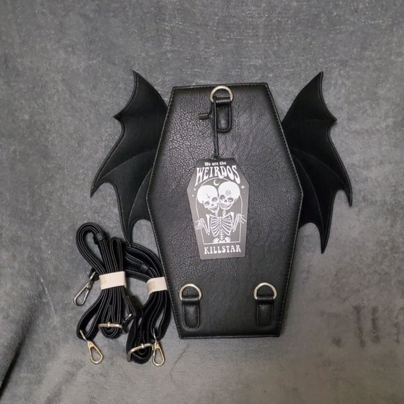 Killstar Bat winged Coffin mini Backpack - Picture 4 of 5